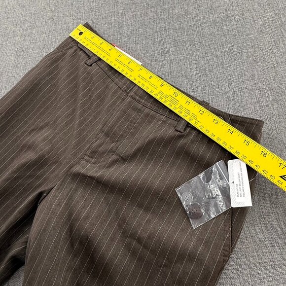 NEW!‎ Merona Classic Fit Trouser Pants Brown Size 4 Brown Wide Leg Relaxed Fit - Picture 9 of 12